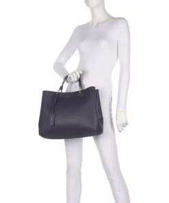 My EA Handtasche Lederimitat dunkelblau