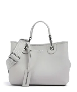 My EA Handtasche Lederimitat hellgrau