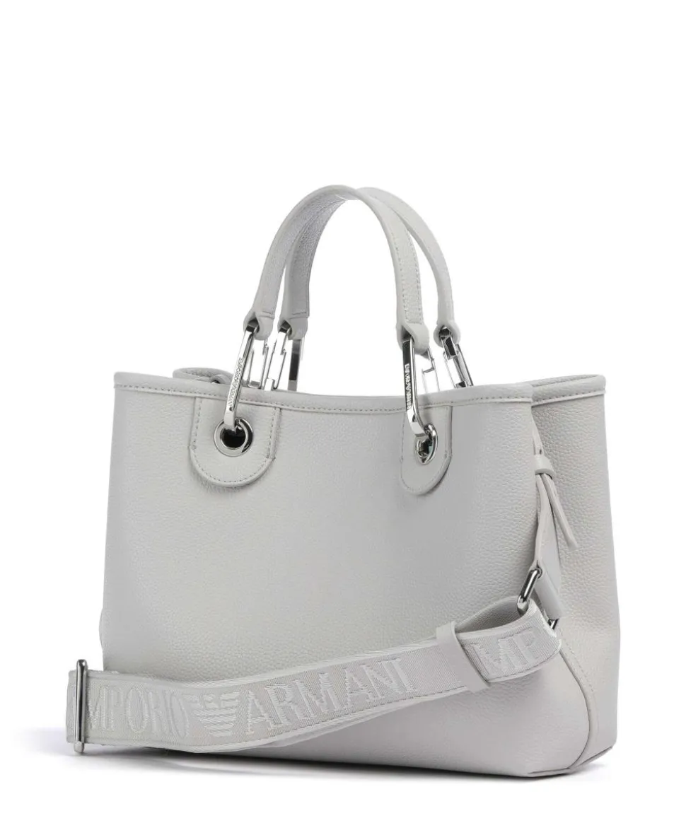 My EA Handtasche Lederimitat hellgrau