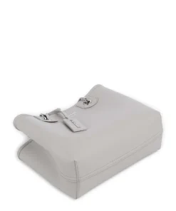 My EA Handtasche Lederimitat hellgrau