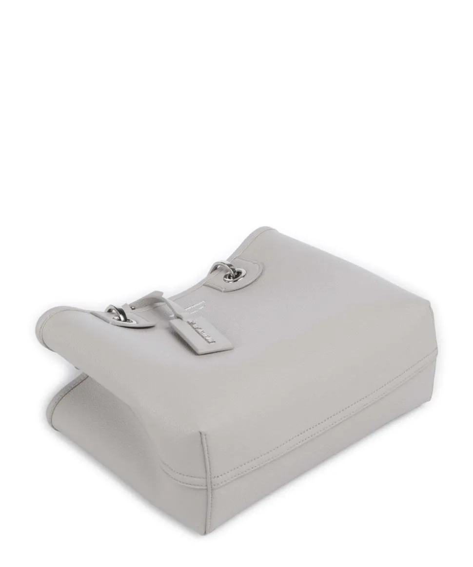 My EA Handtasche Lederimitat hellgrau