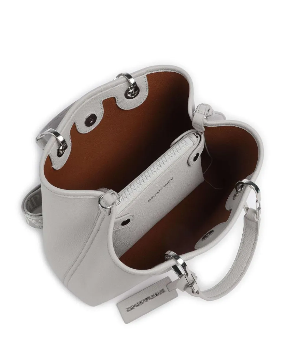 My EA Handtasche Lederimitat hellgrau