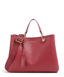 My EA Handtasche Lederimitat dunkelrot