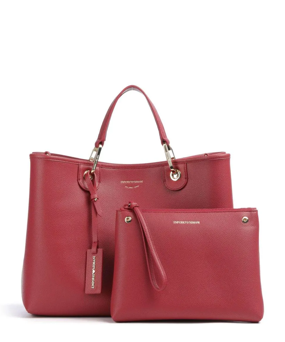 My EA Handtasche Lederimitat dunkelrot