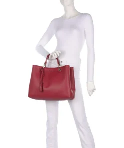 My EA Handtasche Lederimitat dunkelrot