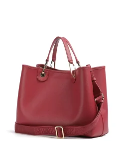 My EA Handtasche Lederimitat dunkelrot