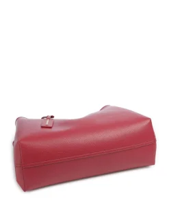 My EA Handtasche Lederimitat dunkelrot