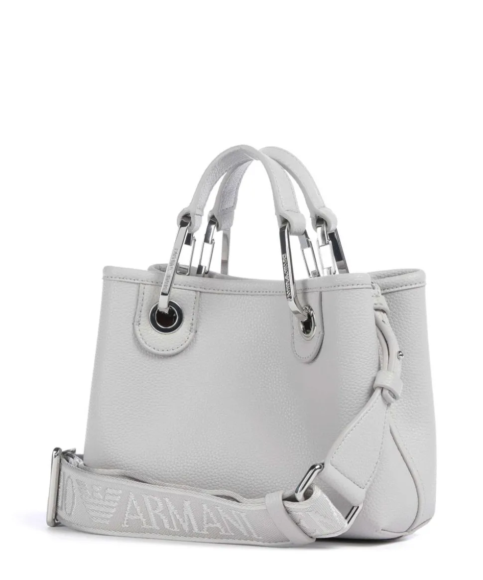 My EA Handtasche Lederimitat hellgrau