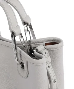 My EA Handtasche Lederimitat hellgrau