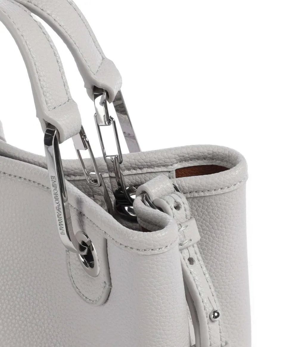 My EA Handtasche Lederimitat hellgrau