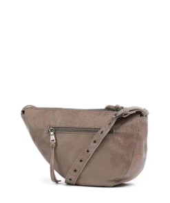 My old Friend Schultertasche genarbtes Leder taupe