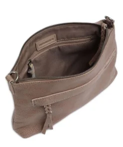 My old Friend Umhängetasche genarbtes Leder taupe