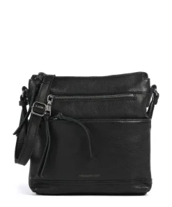 My old Friend Umhängetasche genarbtes Leder schwarz