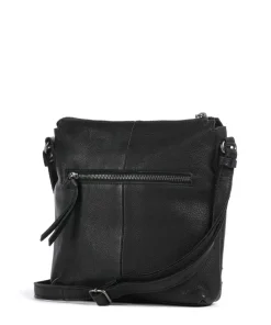 My old Friend Umhängetasche genarbtes Leder schwarz