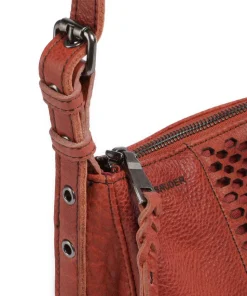 My Umhängetasche Leder dunkelrot