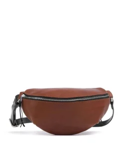 Nabuku Gürteltasche fein genarbtes Rindsleder cognac