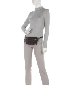 Nabuku Gürteltasche fein genarbtes Rindsleder dunkelbraun