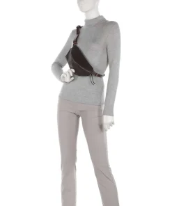 Nabuku Gürteltasche fein genarbtes Rindsleder dunkelbraun