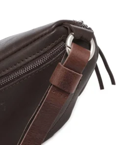 Nabuku Gürteltasche fein genarbtes Rindsleder dunkelbraun