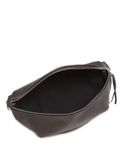 Nabuku Gürteltasche fein genarbtes Rindsleder dunkelbraun