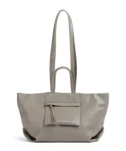 Natalie M Shopper Lederimitat taupe