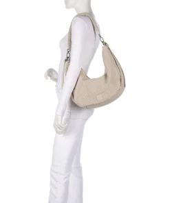 Natural Flow Beuteltasche aufgerautes Leder beige