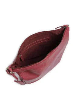 Natural Norah Beuteltasche genarbtes Rindsleder pink