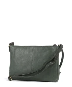 Natural Norah Umhängetasche Leder dunkelgrün