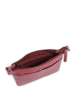 Natural Norah Umhängetasche Leder pink