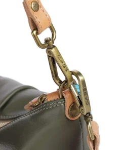 Naxos Mireya Beuteltasche Kalbsleder olivgrün