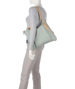 Naxos Yoana Shopper fein genarbtes Rindsleder grünblau