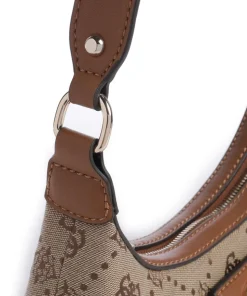 Neda 4G Peony Logo Schultertasche Polyester hellbraun