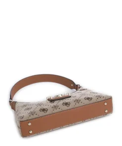 Neda 4G Peony Logo Schultertasche Polyester hellbraun