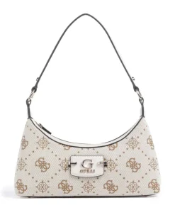 Neda 4G Peony Logo Schultertasche Canvas creme