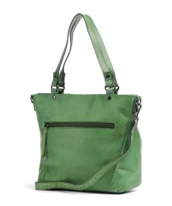Nelson 3 Handtasche genarbtes Leder grün