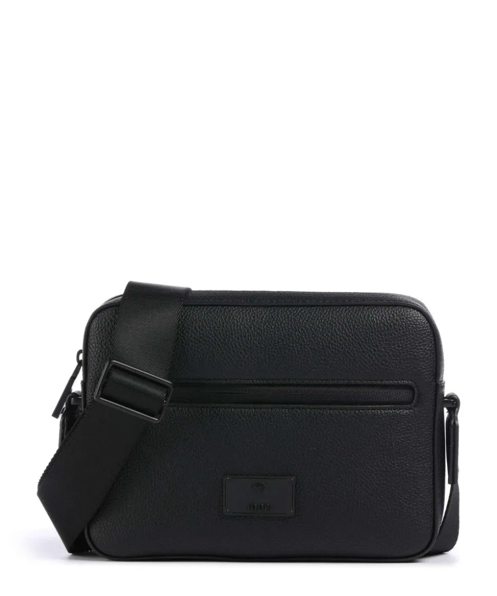 Nepezzano Pino Umhängetasche Lederimitat schwarz