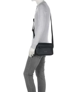 Nepezzano Pino Umhängetasche Lederimitat schwarz