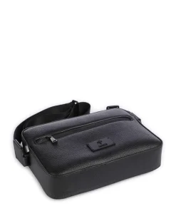 Nepezzano Pino Umhängetasche Lederimitat schwarz