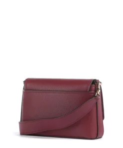 Nessa Small Umhängetasche genarbtes Rindsleder wein