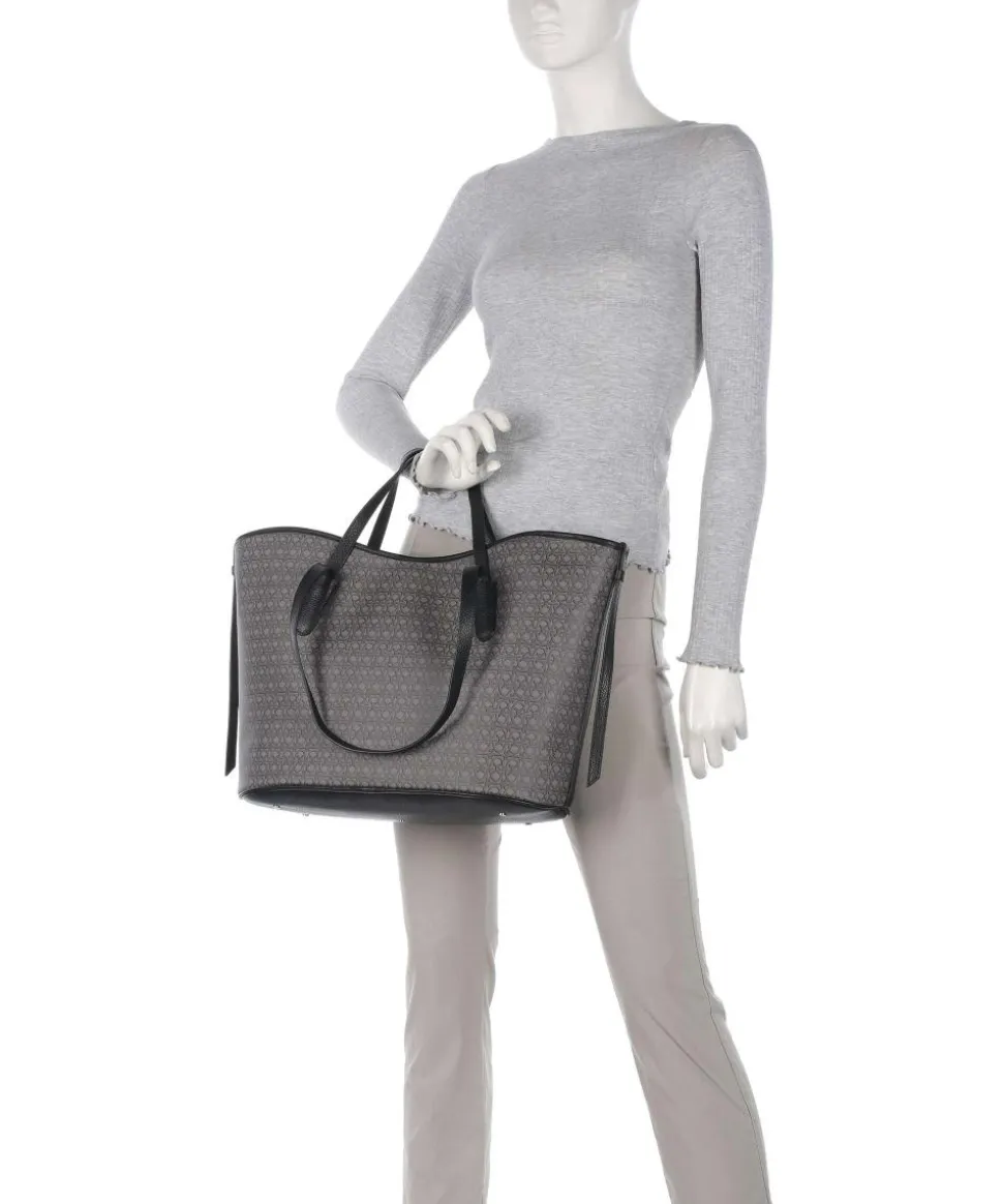 Never Without Bag Monogram Shopper Canvas grau/schwarz