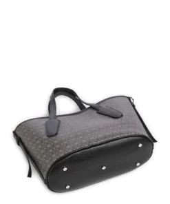 Never Without Bag Monogram Handtasche Baumwolle grau/schwarz