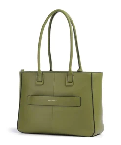 Nevet Shopper 13″ fein genarbtes Rindsleder olivgrün