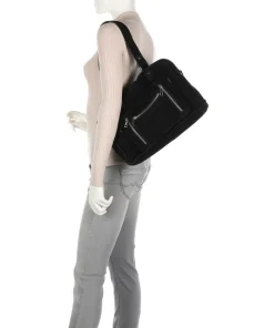 New Suede Mille Shopper aufgerautes Leder schwarz