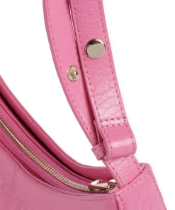 New Zealand Apollo 2 Eyelet Schultertasche geprägtes Leder pink