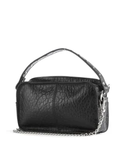 New Zealand Helena Umhängetasche geprägtes Leder schwarz