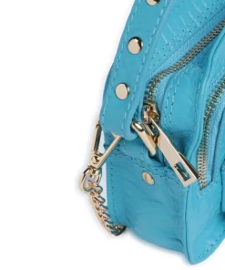 New Zealand Helena Umhängetasche geprägtes Leder blau