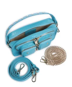 New Zealand Helena Umhängetasche geprägtes Leder blau