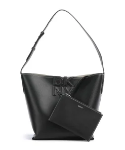 Nicole Beuteltasche Lederimitat schwarz