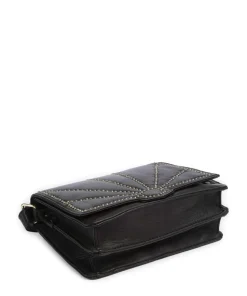 Night Stories Umhängetasche Rindsleder schwarz