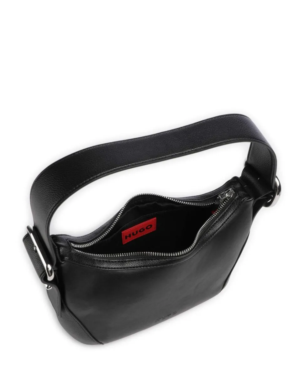 Ninda Beuteltasche Lederimitat schwarz